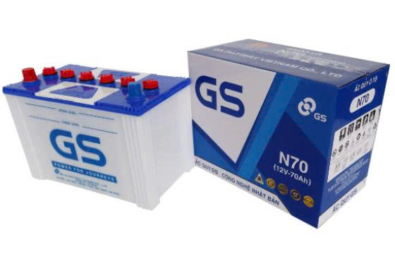 Bình ắc quy 12V-70A nước GS