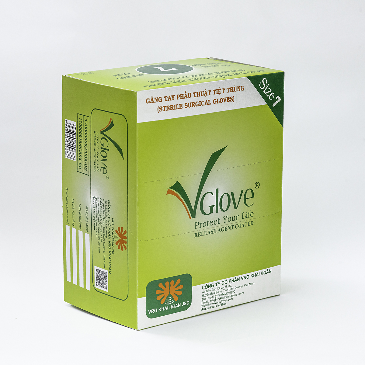 Găng tay tiệt trùng Vglove số 7