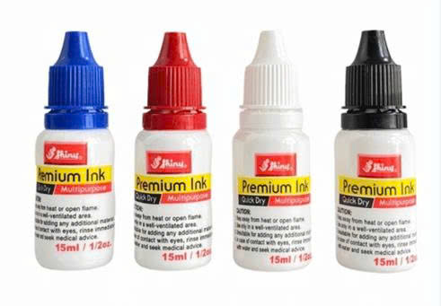 Mực dấu chuyên dụng nhanh khô Shiny S1-60 White (màu trắng) 15ml