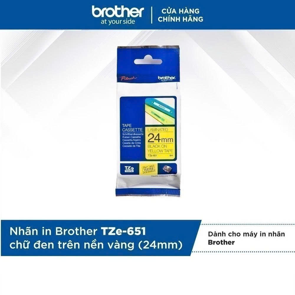 Nhãn in Brother có màng bảo vệ TZe - 631