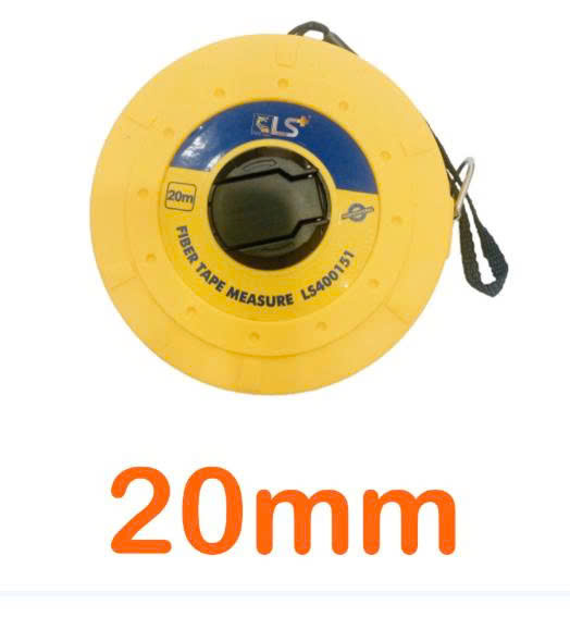 Thước dây vải cuộn 20m LS+ LS400151 cốt sợi thủy tinh vỏ hộp nhựa cứng Thước dây vải cuộn 20m LS+ LS400151 cốt sợi thủy tinh vỏ hộp nhựa cứng