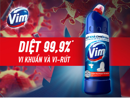 Tẩy Bồn Cầu Vim 880ml