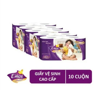 Giấy Ăn Emos Premium Tím 2 Lớp