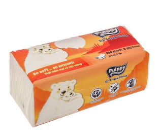 Khăn giấy rút Pulppy Polar Bear 