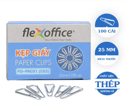 Kẹp giấy 25mm FO-PAC01-C62